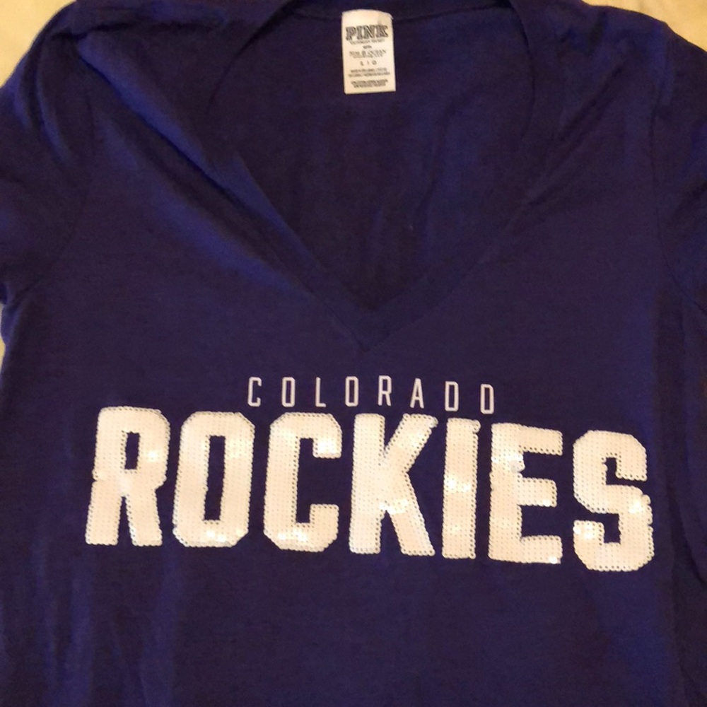 PINK MLB Rockies T-shirt